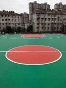 武汉江夏消防支队硅pu篮球场灯光篮球架